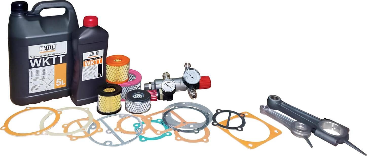 Příslušenství a náhradní díly pro pístové kompresory WALTER