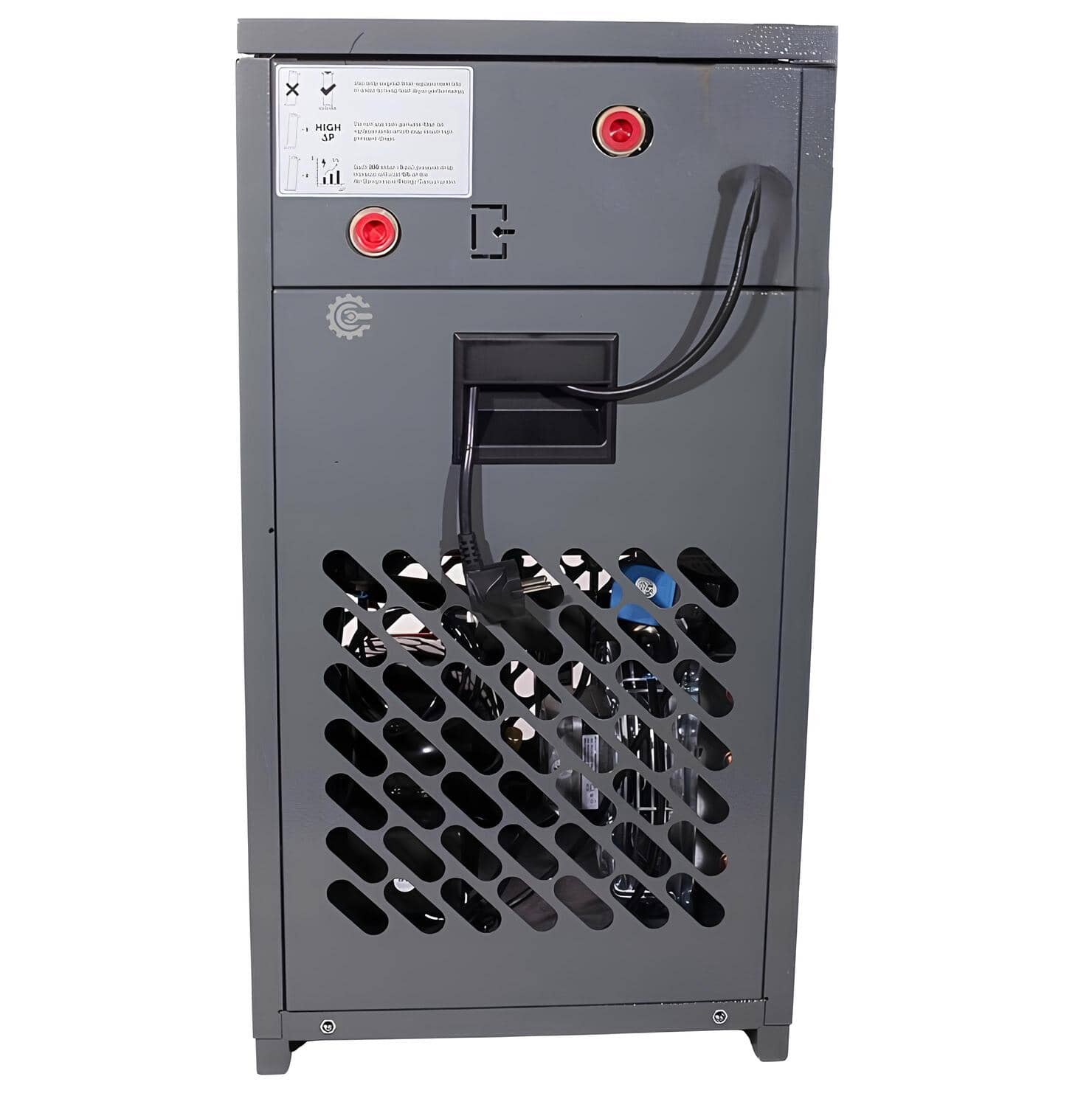 Vstup a výstup ze sušičky a jednoduché odkrytování pro servis