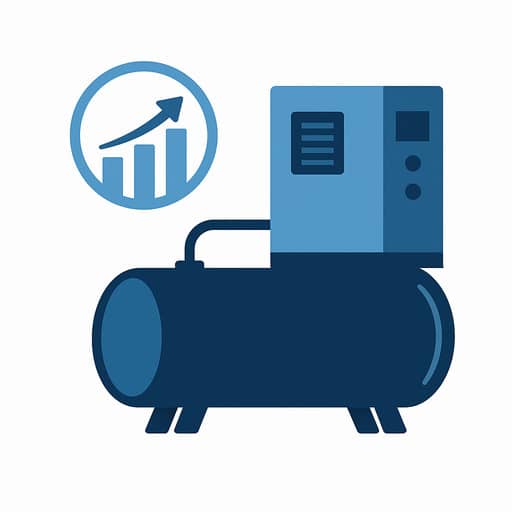Redukovaná spotřeba energie šroubového kompresoru