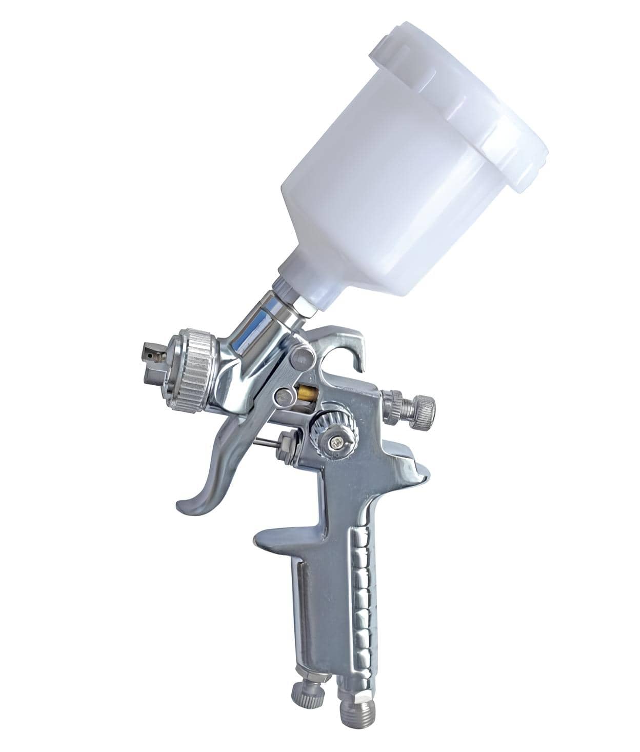 Malá HVLP stříkací pistole s nádobkou 100 ml – Ideální pro dekorativní nástřiky a menší plochy